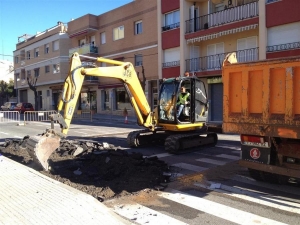 Demolición de asfalto en calzada de Borges del Camp