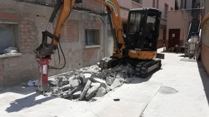 Excavación de cata Hospital Santa Tecla en Tarragona